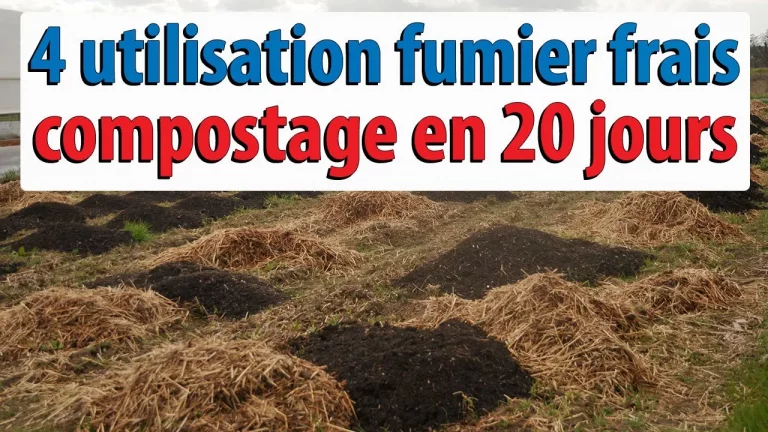 4 utilisations du fumier frais